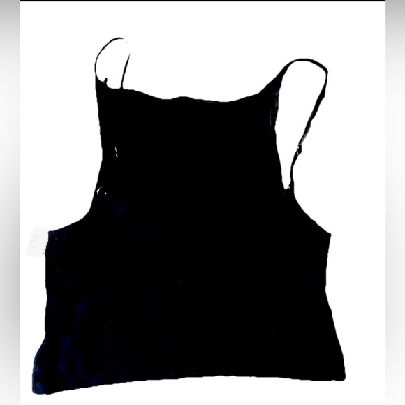 Anthropologie Black Onyx Adjustable Strap Tank Top L/XL NWT Stretch Camisole - Picture 8 of 8